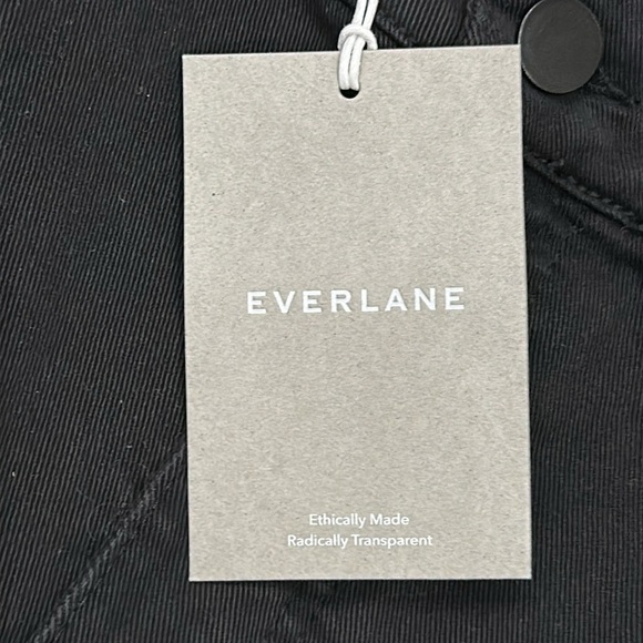 NEW EVERLANE The Utility Barrel Pant High-Rise Crop in Black Size 000T Tall - Picture 9 of 11